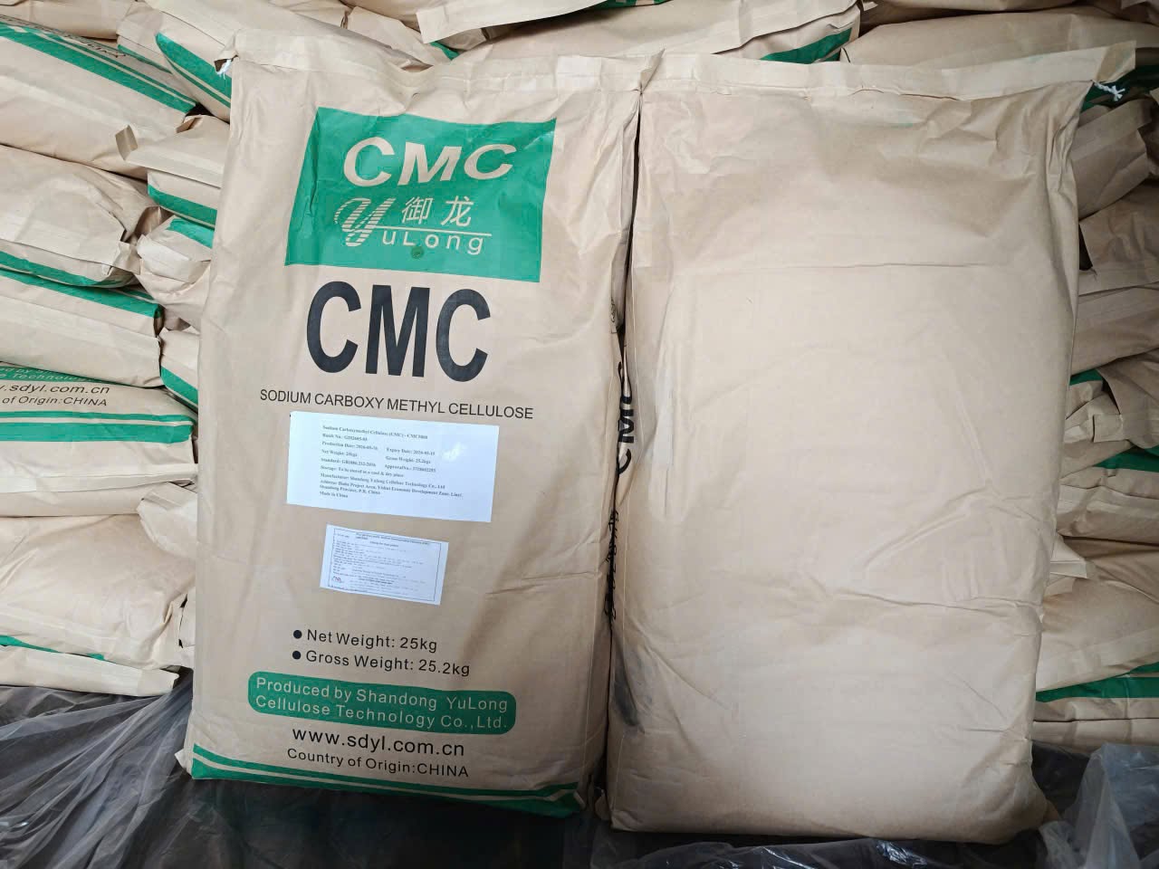CMC Food Grade Trung Quốc Sodium Carboxymethyl Cellulose 25kg bao
