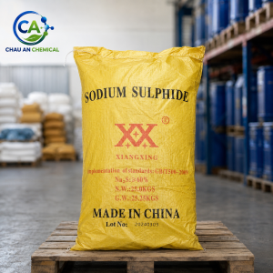 Đá Thối Ruột Vàng Na₂S 60% Trung Quốc – Sodium Sulfide 25kg/bao