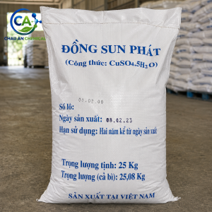 Đồng Sunphat CuSO₄·5H₂O 98% Việt Nam – Đài Loan | 25kg/bao