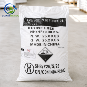 Ammonium Bifluoride NH₄HF₂ 98% Trung Quốc – 25kg/bao