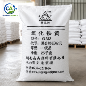 Oxit Sắt Vàng G313 Trung Quốc – Iron Oxide Yellow 25kg/bao