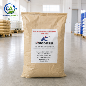 Tripotassium Phosphate Anhydrous – K₃PO₄ Food Grade Trung Quốc 25kg/bao