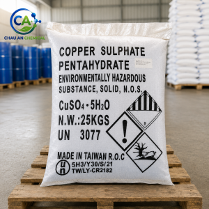 Copper Sulfate CuSO₄·5H₂O – Đồng Sunfat 25kg/bao Đài Loan
