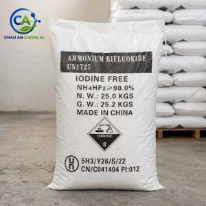 Ammonium Bifluoride NH₄HF₂ 98% Trung Quốc – 25kg/bao