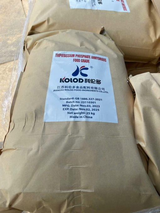 Tripotassium Phosphate Anhydrous K3PO4 Food Grade Trung Quoc 25kg bao