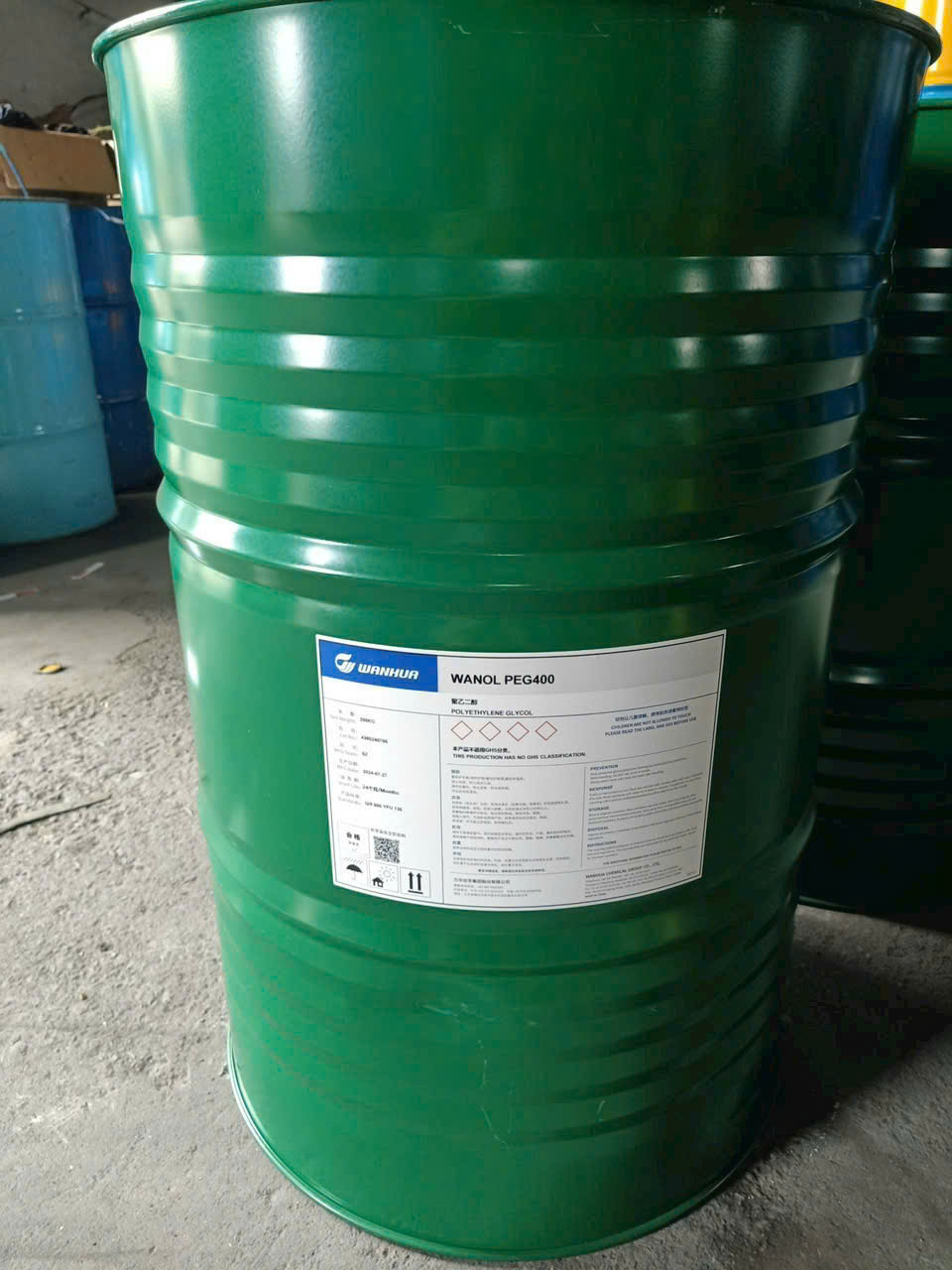 WANOL PEG 400 Polyethylene Glycol Wanhua Trung Quốc 200kg/Phuy
