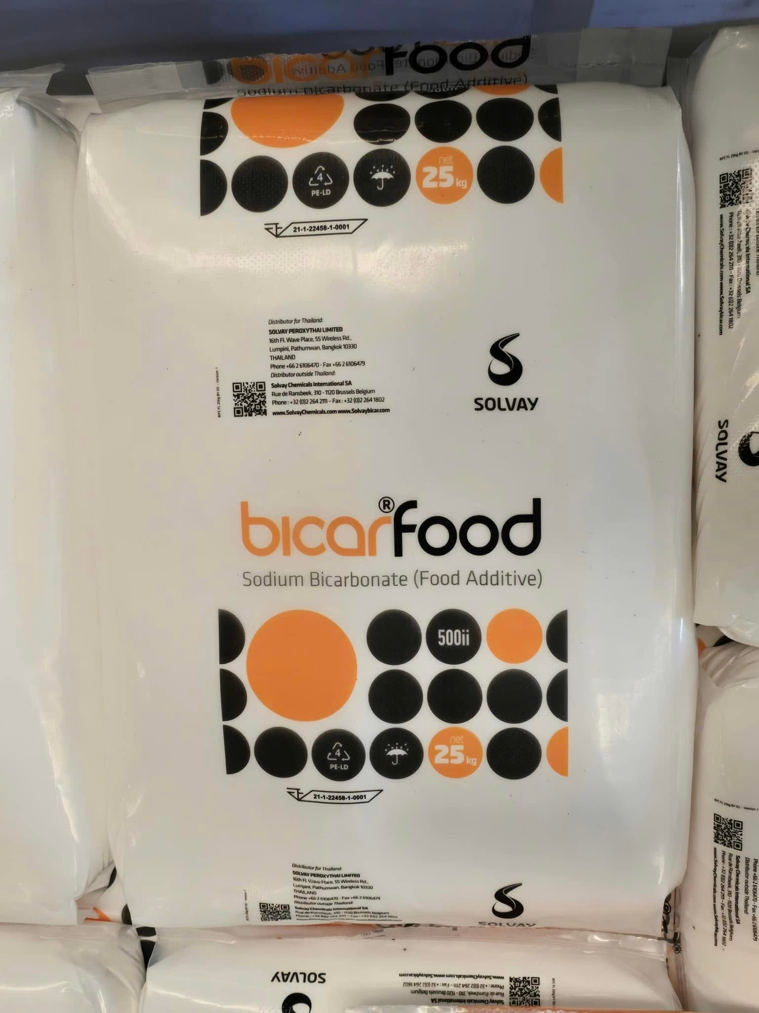 Bicarfood Solvay Sodium Bicarbonate E500ii 25kg